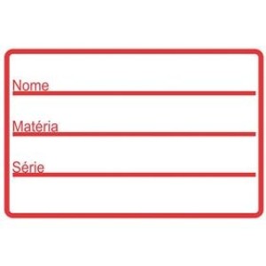 ETIQUETA ESCOLAR AVULSA