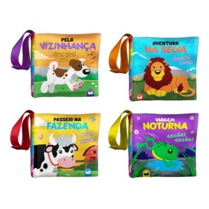 LIVRO DE PANO INFANTIL ILUSTRADO VALE DAS LETRAS