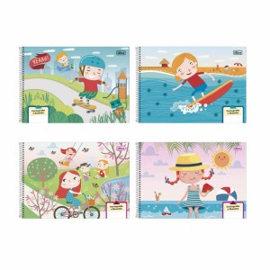 CADERNO DE DESENHO / CARTOGRAFIA 48FOLHAS CAPA DURA COLEÇÃO SAPECA