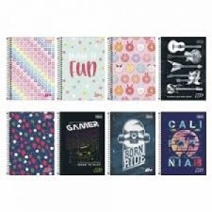 CADERNO ESPIRAL 1/4 CD 96 FOLHAS D+ TILIBRA