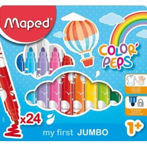 CANETINHA JUMBO 24 CORES MAPED