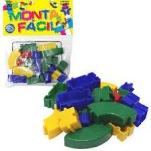 BLOCOS DE MONTA TUDO  29 PEÇAS PAIS E FILHOS