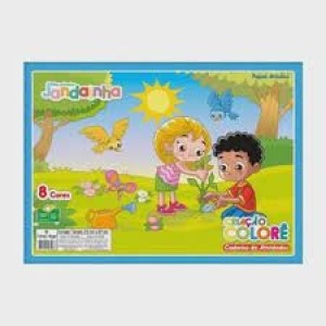 BLOCO PAPEL CRIATIVO COLOR SET A3 - 8 CORES - 32 FOLHAS JANDAIA