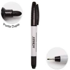 MARCADOR PERMANENTE  PONTA DUPLA ACRILEX