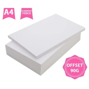 PAPEL SULFITE 90G PACOTE COM 100 FOLHAS