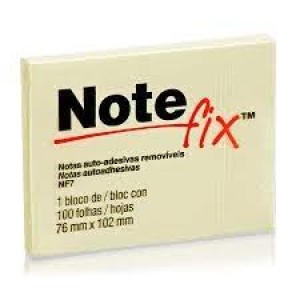 BLOCO ADESIVO 76X102MM AMARELO/COLOR