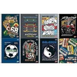 CADERNO UNIVERSITÁRIO 1X1  96FOLHAS CAPA DURA  D+