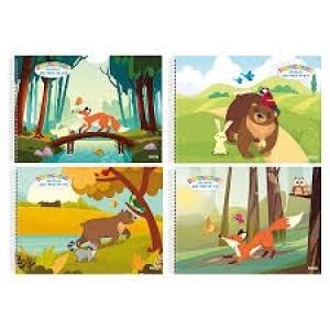 CADERNO MEIA PAUTA 40 FOLHAS CAPA DURA SÃO DOMINGOS